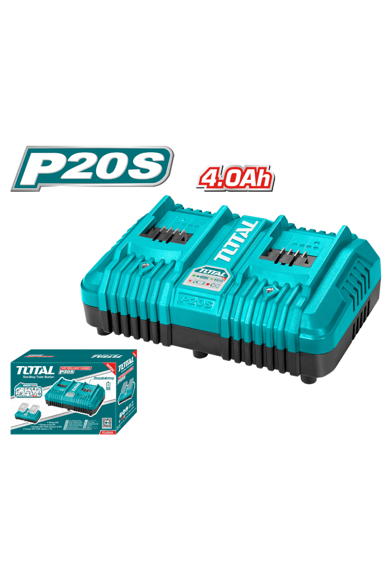 TOTAL ΕΠΑΓΓΕΛΜΑΤΙΚΟΣ ΤΑΧΥΦΟΡΤΙΣΤΗΣ ΔΙΠΛΗΣ ΘΥΡΑΣ ΓΙΑ ΜΠΑΤΑΡΙΕΣ Li-ion 20V (TCLI2024)